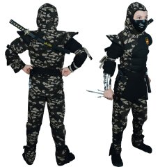 Hkostüm Askeri Komando Ninja Çocuk Kostümü 5-6 Yaş