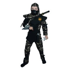 Hkostüm Askeri Komando Ninja Çocuk Kostümü 11-12 Yaş