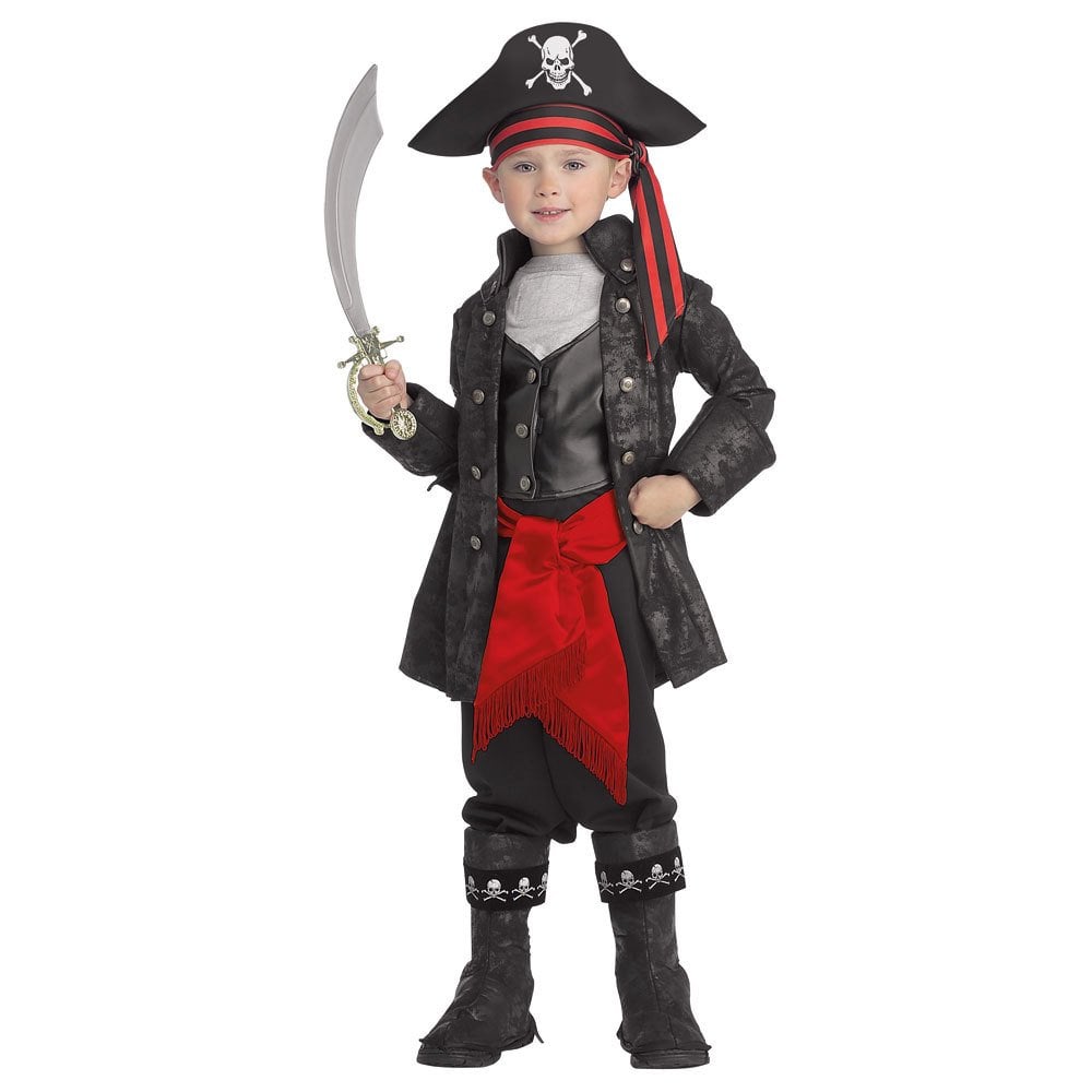 Hkostüm Cadılar Bayramı Kara İnci Korsan Çocuk Kostümü Lüks 5-6 Yaş