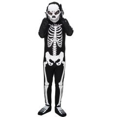 Hkostüm Cadılar Bayramı İskelet  Çocuk Kostümü Lüks 3-4 Yaş