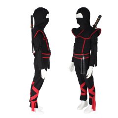 Herkese Kostüm Gizli Ninja Çocuk Kostümü Siyah Lüks 7-8 Yaş