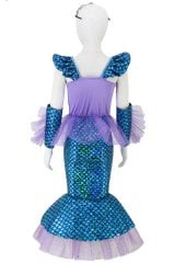Deniz Kızı Kostümü Lüks Mavi 5-6 Yaş