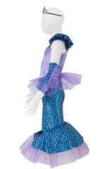 Deniz Kızı Kostümü Lüks Mavi 5-6 Yaş