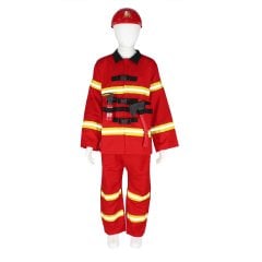 Herkese Kostüm Lüx İtfaiyeci Çocuk Meslek Kostümü 7-8 Yaş